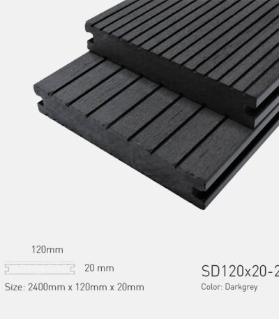 Sàn Gỗ Ngoài Trời TPWood SD120x20-2G-Darkgrey