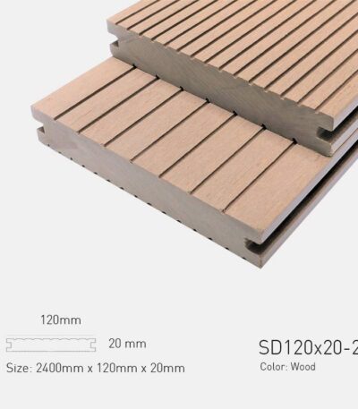 Sàn Gỗ Ngoài Trời TPWood SD120x20-2G-Wood