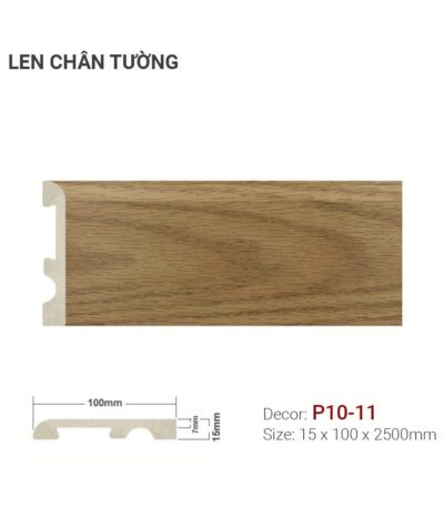 Len Chân Tường Nhựa Cao 100mm P10-11