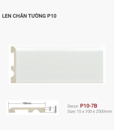 Len Chân Tường Nhựa Cao 100mm P10-7B
