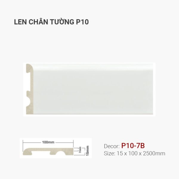 Len Chân Tường Nhựa Cao 100mm P10-7B