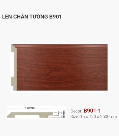 Len Chân Tường Nhựa Cao 120mm B901-1