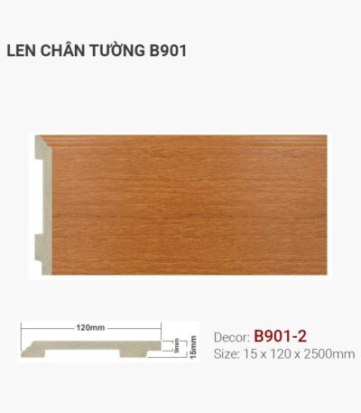 Len Chân Tường Nhựa Cao 120mm B901-2