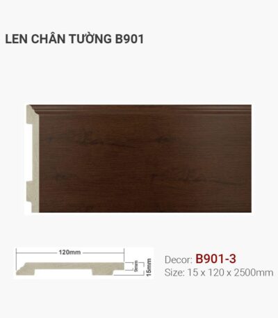 Len Chân Tường Nhựa Cao 120mm B901-3