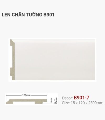 Len Chân Tường Nhựa Cao 120mm B901-7
