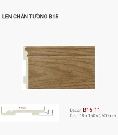 Len Chân Tường Nhựa Cao 150mm B15-11
