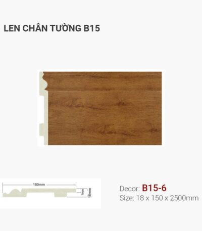 Len Chân Tường Nhựa Cao 150mm B15-6