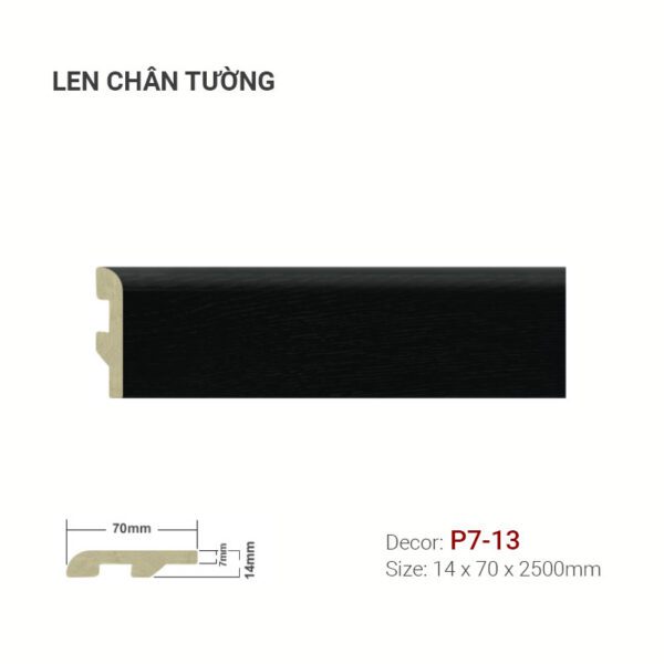 Len Chân Tường Nhựa Cao 70mm P7-13