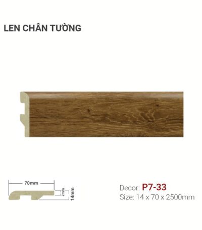 Len Chân Tường Nhựa Cao 70mm P7-33