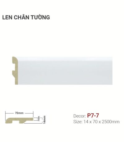Len Chân Tường Nhựa Cao 70mm P7-7
