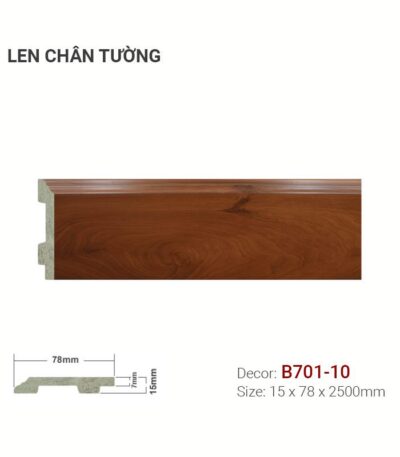 Len Chân Tường Nhựa Cao 78mm B701-10