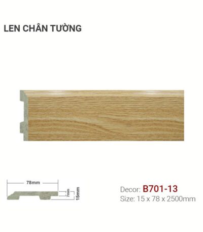 Len Chân Tường Nhựa Cao 78mm B701-13