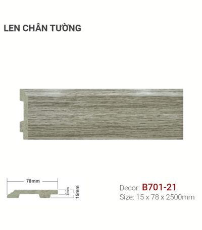 Len Chân Tường Nhựa Cao 78mm B701-21