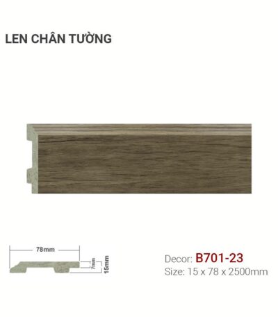 Len Chân Tường Nhựa Cao 78mm B701-23