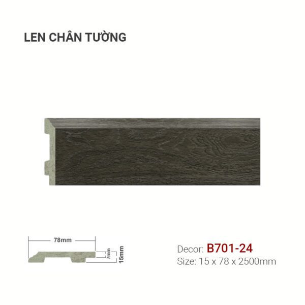 Len Chân Tường Nhựa Cao 78mm B701-24