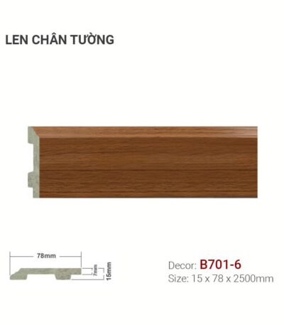 Len Chân Tường Nhựa Cao 78mm B701-6