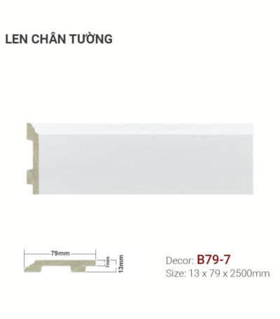 Len Chân Tường Nhựa Cao 79mm B79-7