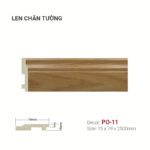 Len Chân Tường Nhựa Cao 79mm PO-11
