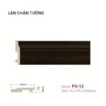 Len Chân Tường Nhựa Cao 79mm PO-12