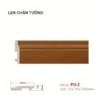 Len Chân Tường Nhựa Cao 79mm PO-2