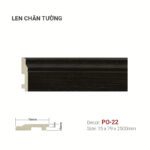 Len Chân Tường Nhựa Cao 79mm PO-22