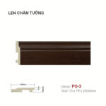 Len Chân Tường Nhựa Cao 79mm PO-3