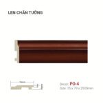 Len Chân Tường Nhựa Cao 79mm PO-4