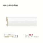 Len Chân Tường Nhựa Cao 79mm PO-7