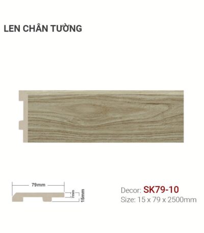 Len Chân Tường Nhựa Cao 79mm SK79-10