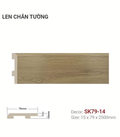 Len Chân Tường Nhựa Cao 79mm SK79-14