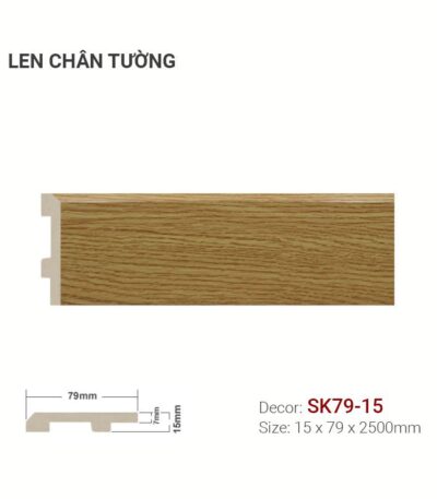 Len Chân Tường Nhựa Cao 79mm SK79-15
