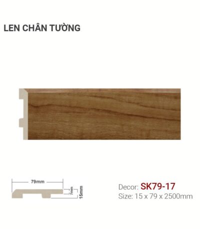 Len Chân Tường Nhựa Cao 79mm SK79-17