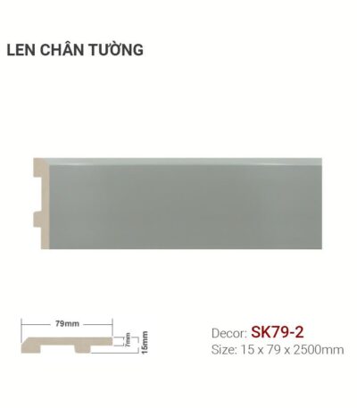 Len Chân Tường Nhựa Cao 79mm SK79-2
