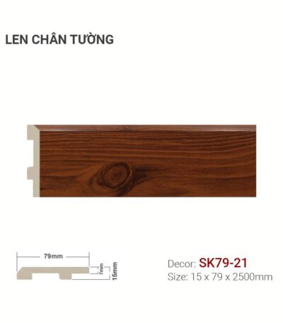 Len Chân Tường Nhựa Cao 79mm SK79-21