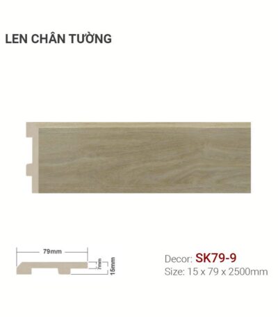 Len Chân Tường Nhựa Cao 79mm SK79-9