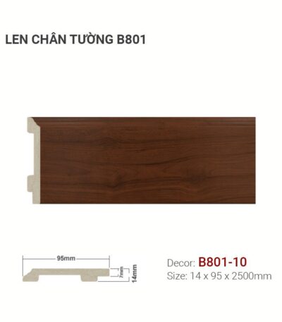 Len Chân Tường Nhựa Cao 95mm B801-10