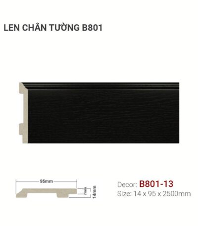 Len Chân Tường Nhựa Cao 95mm B801-13