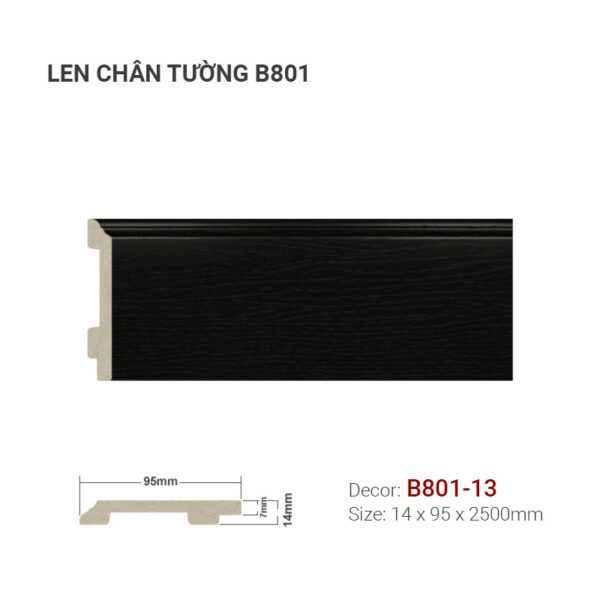 Len Chân Tường Nhựa Cao 95mm B801-13