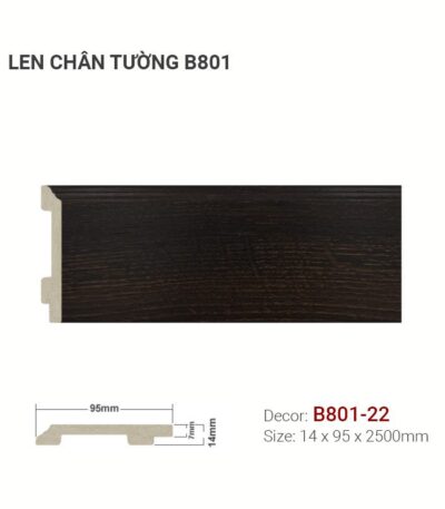 Len Chân Tường Nhựa Cao 95mm B801-22