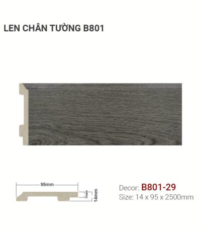 Len Chân Tường Nhựa Cao 95mm B801-29