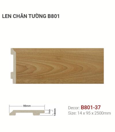 Len Chân Tường Nhựa Cao 95mm B801-37