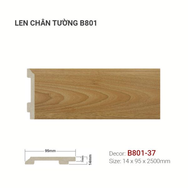 Len Chân Tường Nhựa Cao 95mm B801-37