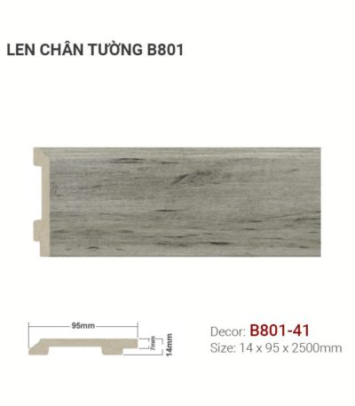 Len Chân Tường Nhựa Cao 95mm B801-41