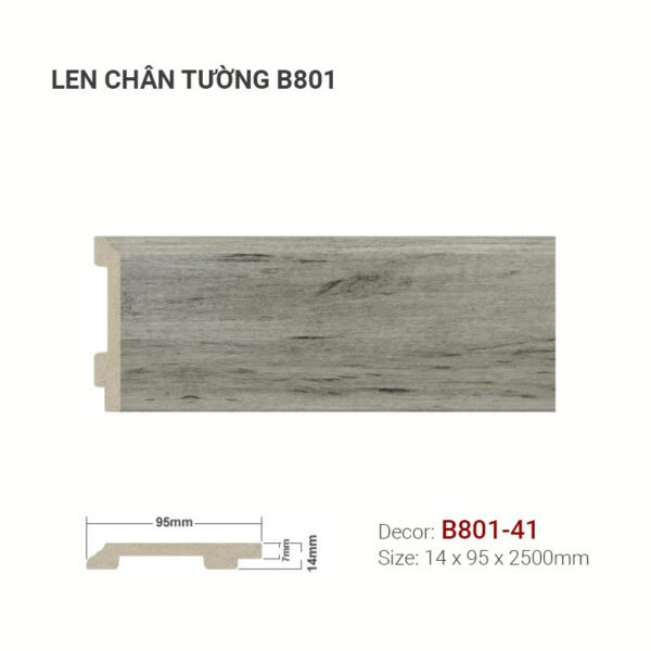 Len Chân Tường Nhựa Cao 95mm B801-41