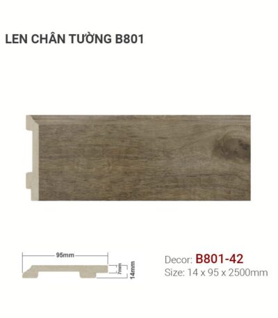Len Chân Tường Nhựa Cao 95mm B801-42