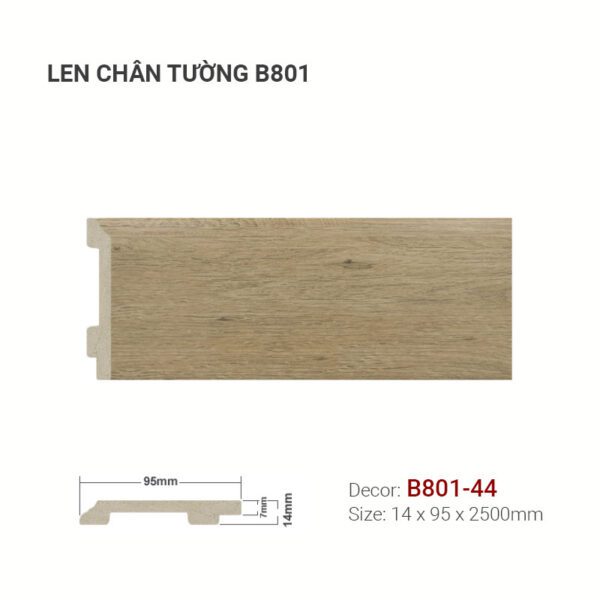 Len Chân Tường Nhựa Cao 95mm B801-44