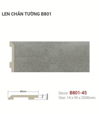 Len Chân Tường Nhựa Cao 95mm B801-45