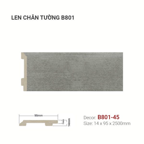 Len Chân Tường Nhựa Cao 95mm B801-45