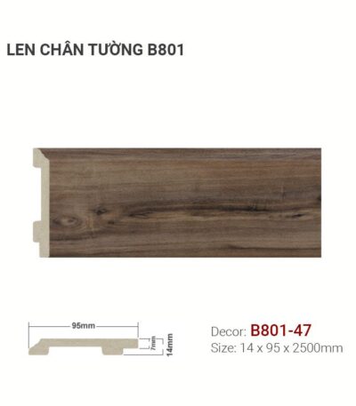 Len Chân Tường Nhựa Cao 95mm B801-47