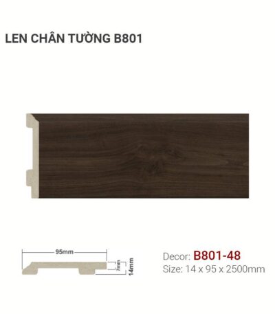 Len Chân Tường Nhựa Cao 95mm B801-48